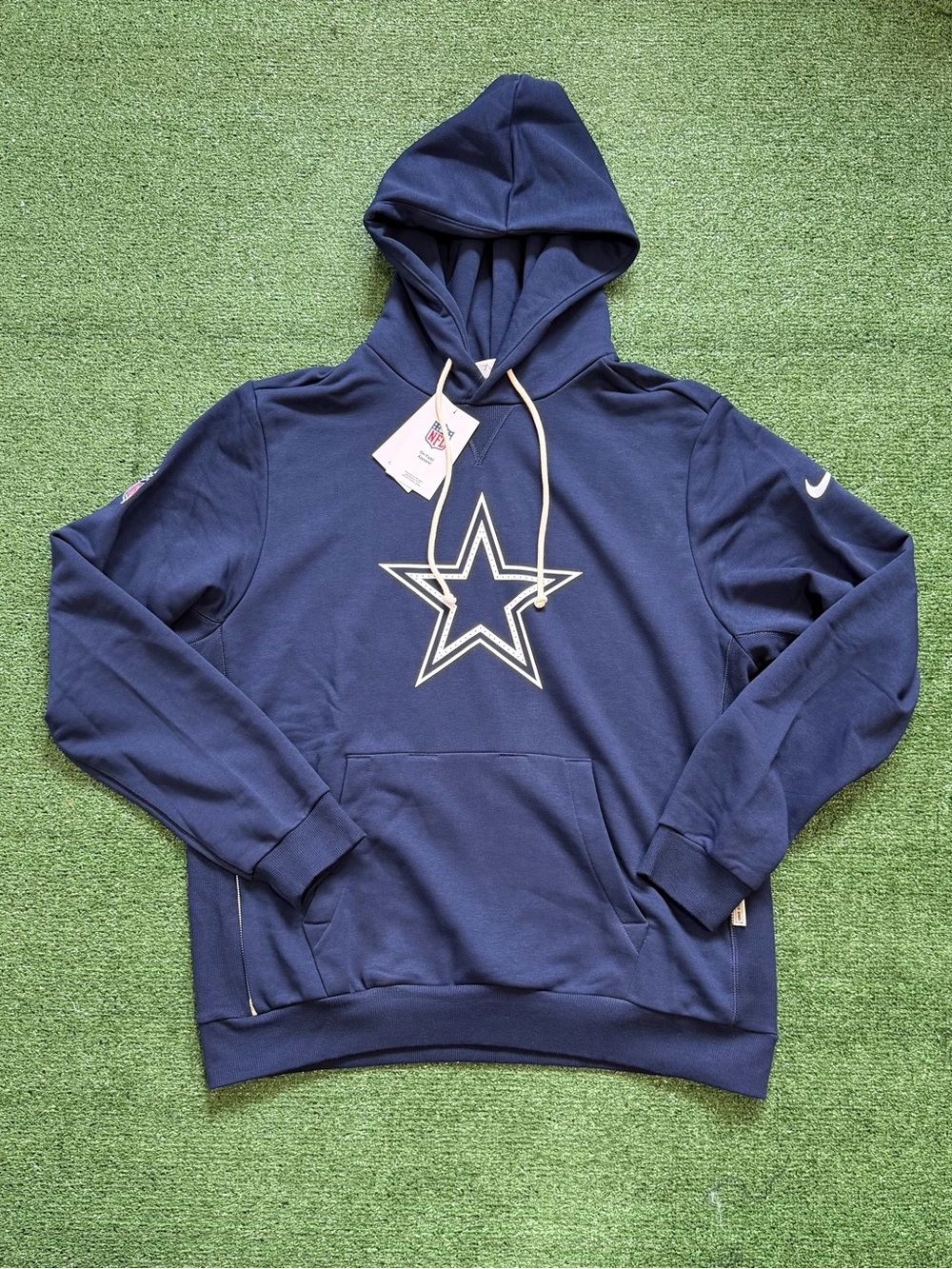 Nike Dallas Cowboys Hoodie Authentic NFL Sideline Standard Issue Size Large Navy